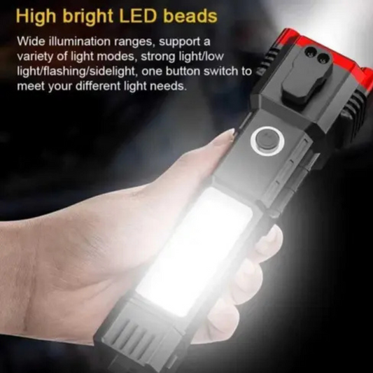 3 Ward Torch / Rechargeable Battery Torch  USB and Hammer